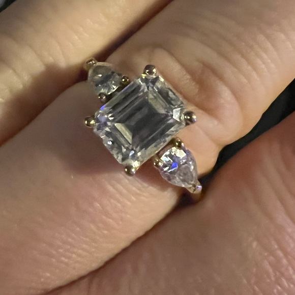 COPY - Charles & Colvard Emerald Forever One Moissanite
Engagement Ring - Picture 1 of 9